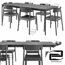 Silhouette Scandia table and chairs