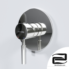Bath and shower faucet_wern 4241_mate chrome 3D Model id 9404