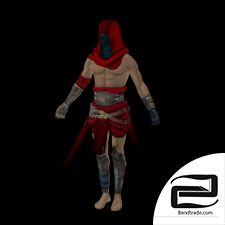 Warrior low-poly