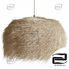 Demi boule palm pendant lamp