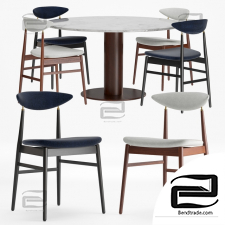 Table and chair Table and chair Gent Dining GUBI