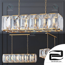 Hanging lamp Hanging lamp Harlow Crystal SQUARE Gold