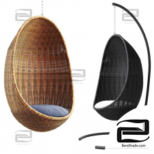 Exterior of Hanging Egg Chair