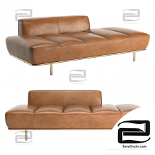 Sofa Sofa Lawndale Saddle Leather Daybed
