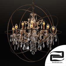 GRAMERCY HOME - IRON ORB CHANDELIER CH014-12-LRR