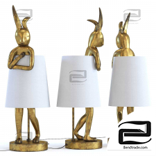 Table Lamp Animal Rabbit Gold