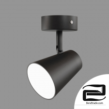 Led wall lamp Elektrostandard DLR025 black matte