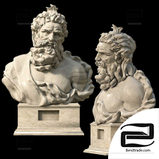 Bust of Neptune Sculptures