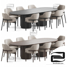 Table and Chairs Dining Set 04