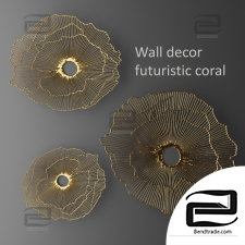 Wall decor futuristic coral Wall decor futuristic coral