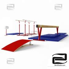 Sports set Gymnastic log and parallel bars