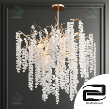 Hanging lamp John Richard Shiro-Noda Chandelier