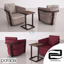 Porada Arena Poltrona Armchair table Script 45