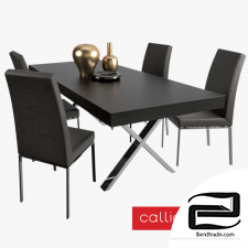 Calligaris Bess chair and Axel table