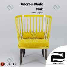 Arm Chair Andreu World Nub by Patricia Urquiola