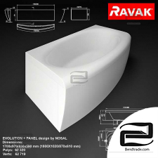 Ravak Evolution design by Nosal bathtub