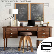 Office furniture Pottery barn PRINTER'S HOME OFFICE COLLECTIONS