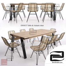 DISSET & Ashanti Table and Chair