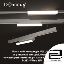DL18787_White 10W lamp for magnetic busbar