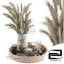 Decorative set with Wheat 08