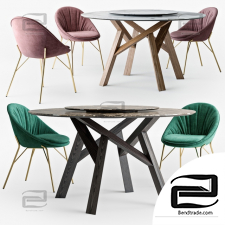Table and chair Table and chair Calligaris Jungle. Lilly