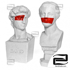 Venus and David sculptures