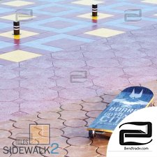 Paving Stones Sidewalk Tiles 07