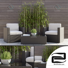 Armchair Armchair Terrace Set