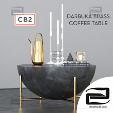Tables Table CB2 Darbuka brass