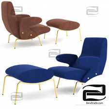 Chairs Delfino by ARFLEX