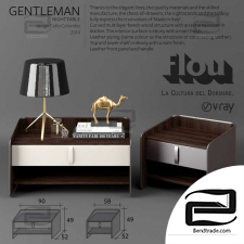 Nightstand Flou Gentleman Bedside Table