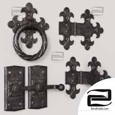 Door elements Wrapped iron door elements