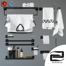 Decor for bathrooms bathroom accessories Feramolli Black Line Edition