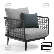 Outdoor Garden Aireys Woven Lounge Chair Wicker