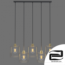 Hanging lamp in loft style TK Lighting 4198 Cayo