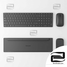 Microsoft keyboard, mouse
