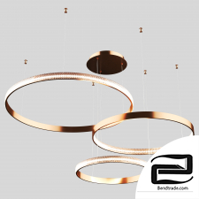 Eurosvet 90175/3 copper Posh led pendant light