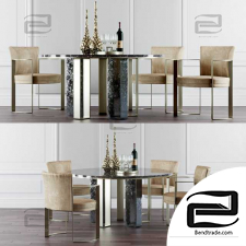 Table and chair Fendi Casa
