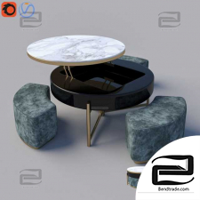 Table and chair Coffee table by Chaji