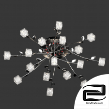 Ceiling chandelier with led lighting Eurosvet 80108/17