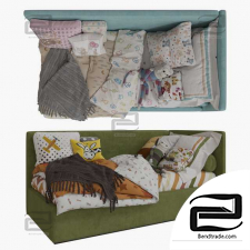 GIRLS and BOY baby bed