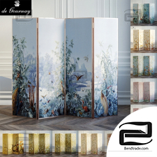 Screens with wallpaper Screens with wallpaper De Gournay