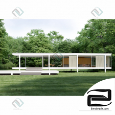 Iconic House 3D stage exterior and interior 