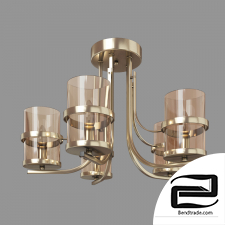 Ceiling chandelier with glass shades Eurosvet 60085/5 Coppa