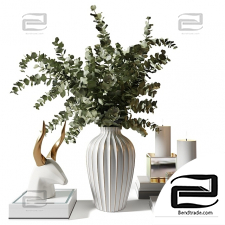 Decorative set Decor set Bouquet with eucalyptus 03