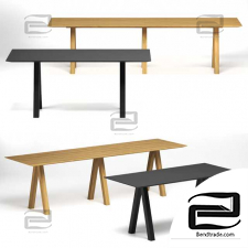 Viccarbe Trestle Tables