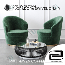 Armchair Floradora Swivel Chair