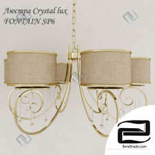 Crystal lux FONTAIN SP6 Chandelier