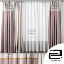 Curtains dusty rose