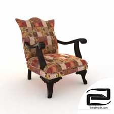 Chair with armrests 3D Model id 11655